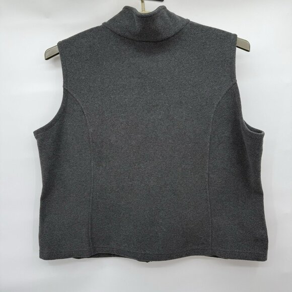 Columbia Sweater Mens 3XL Gray Fleece Sleeveless Vest Full Zip‎ Outdoors - Picture 2 of 5